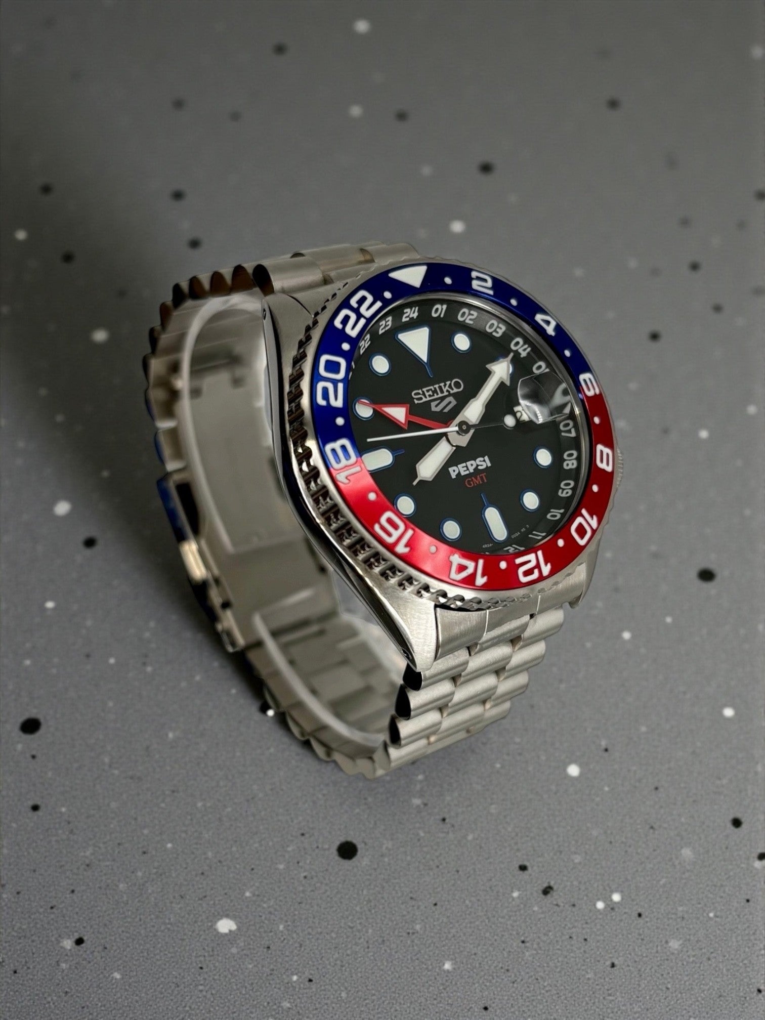 Seiko - PEPSI GMT Full LumiNova - Modding by HORS SERIE