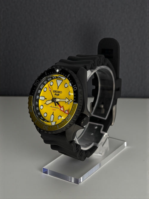Seiko - 5KX Chrono GMT Jaune - Modding by HORS SERIE