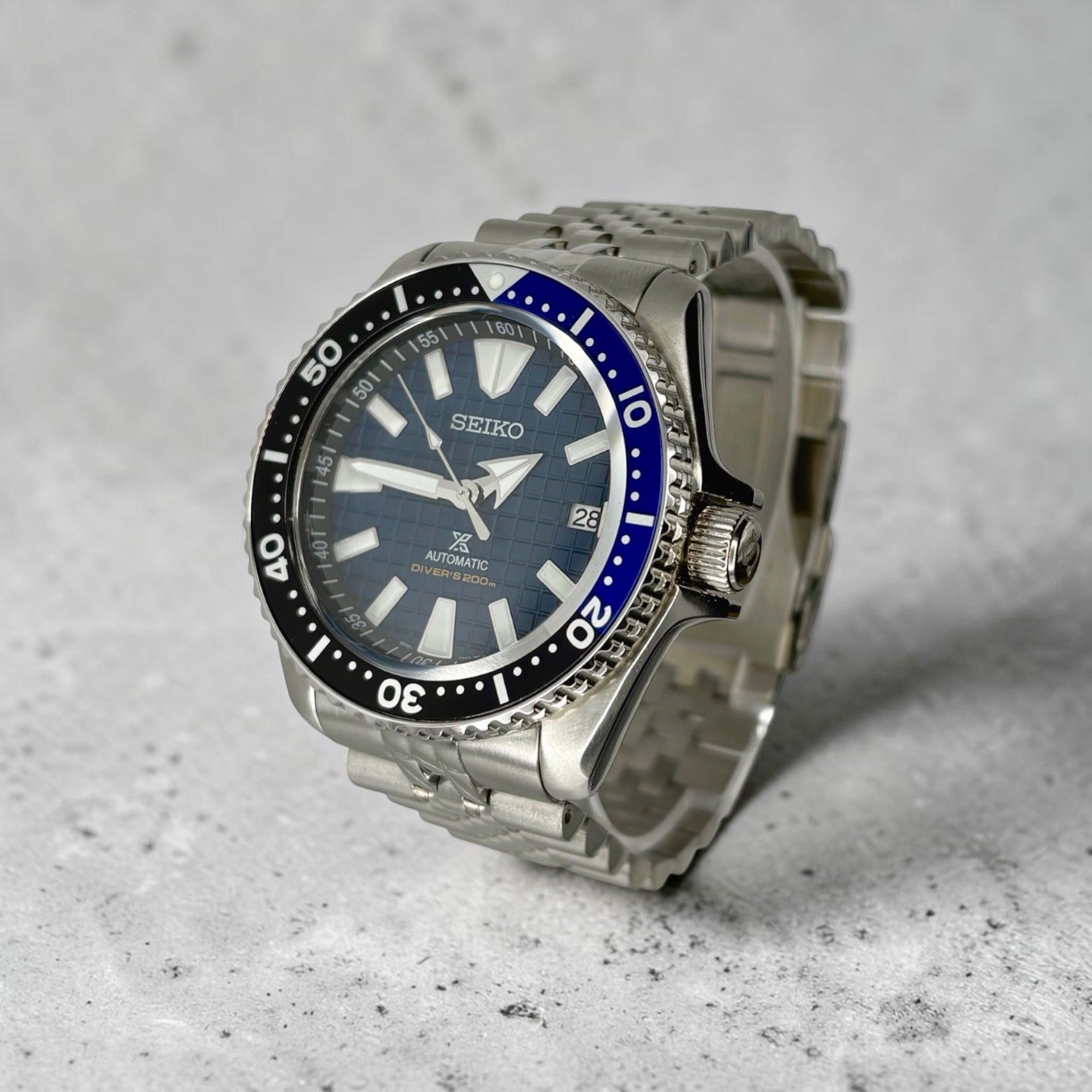 Seiko - Submariner Samuraï Bleu - Modding by HORS SERIE
