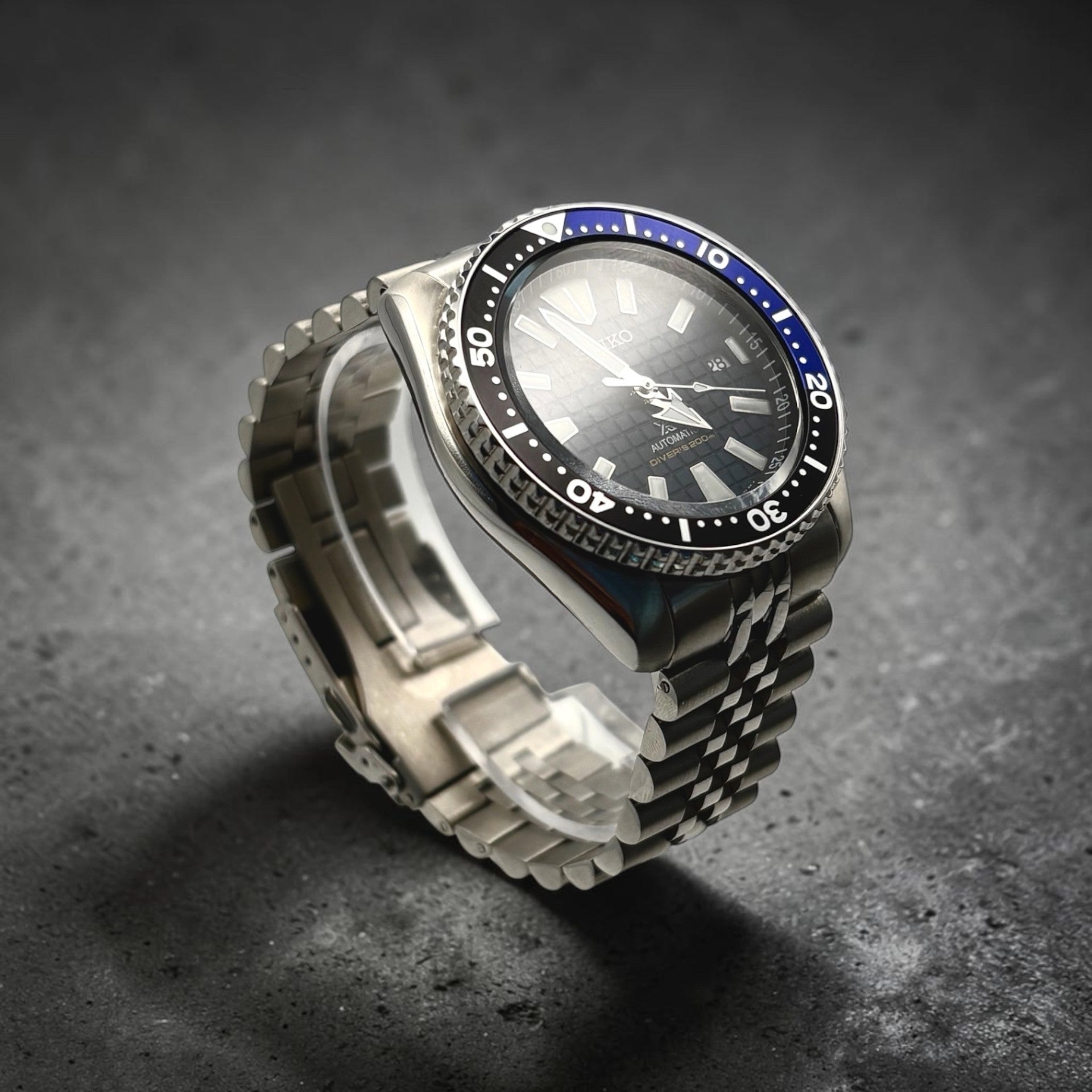 Seiko - Submariner Samuraï Bleu - Modding by HORS SERIE