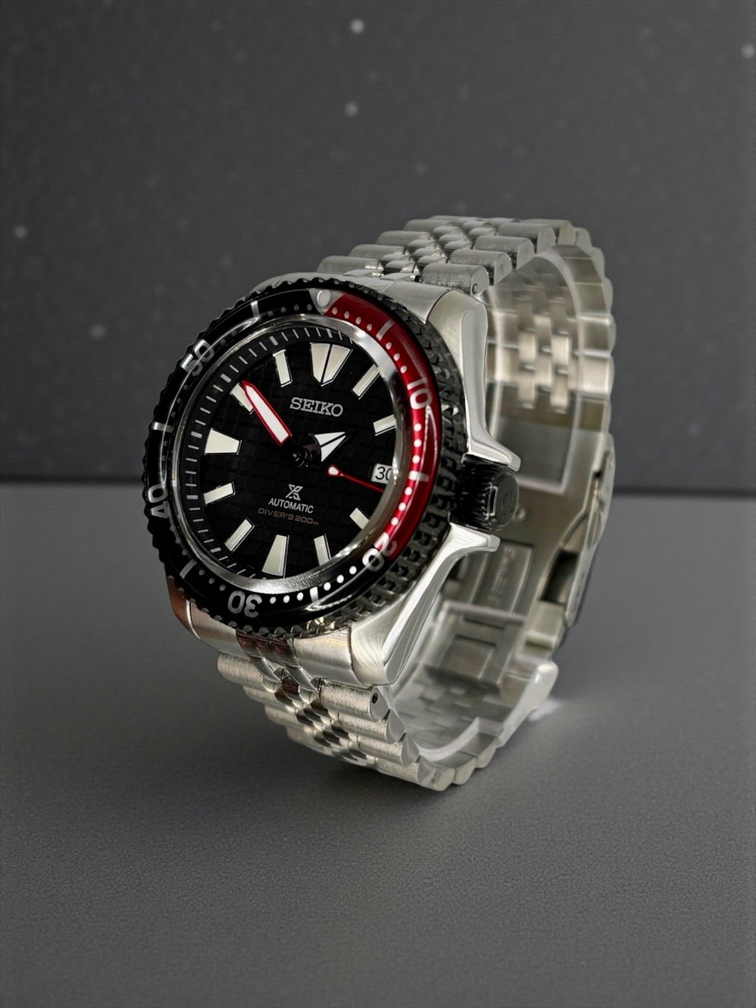Seiko - Submariner Samuraï noir - Modding by HORS SERIE