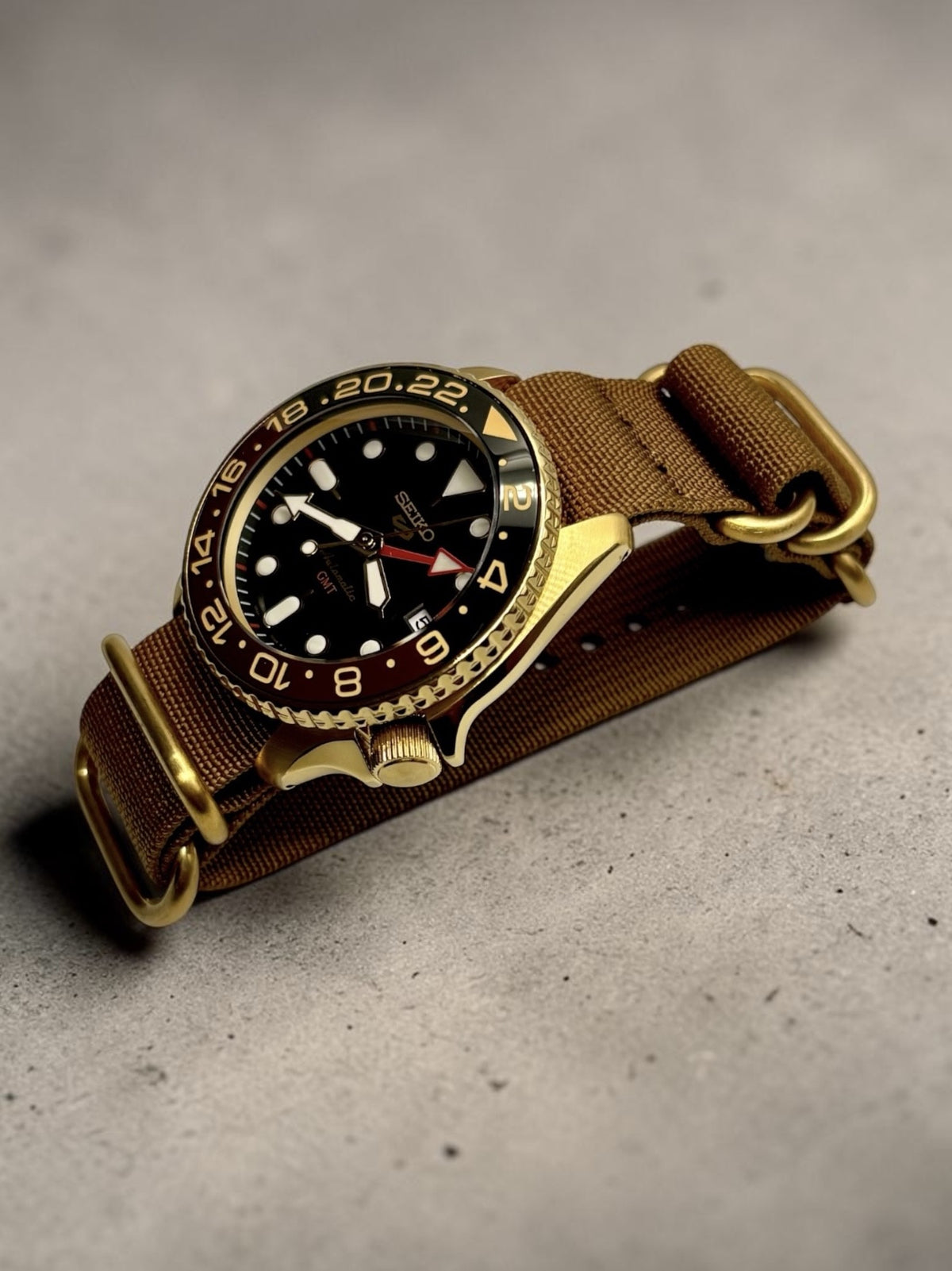 Seiko - Golden Beer GMT - Origine Custom by HORS SERIE