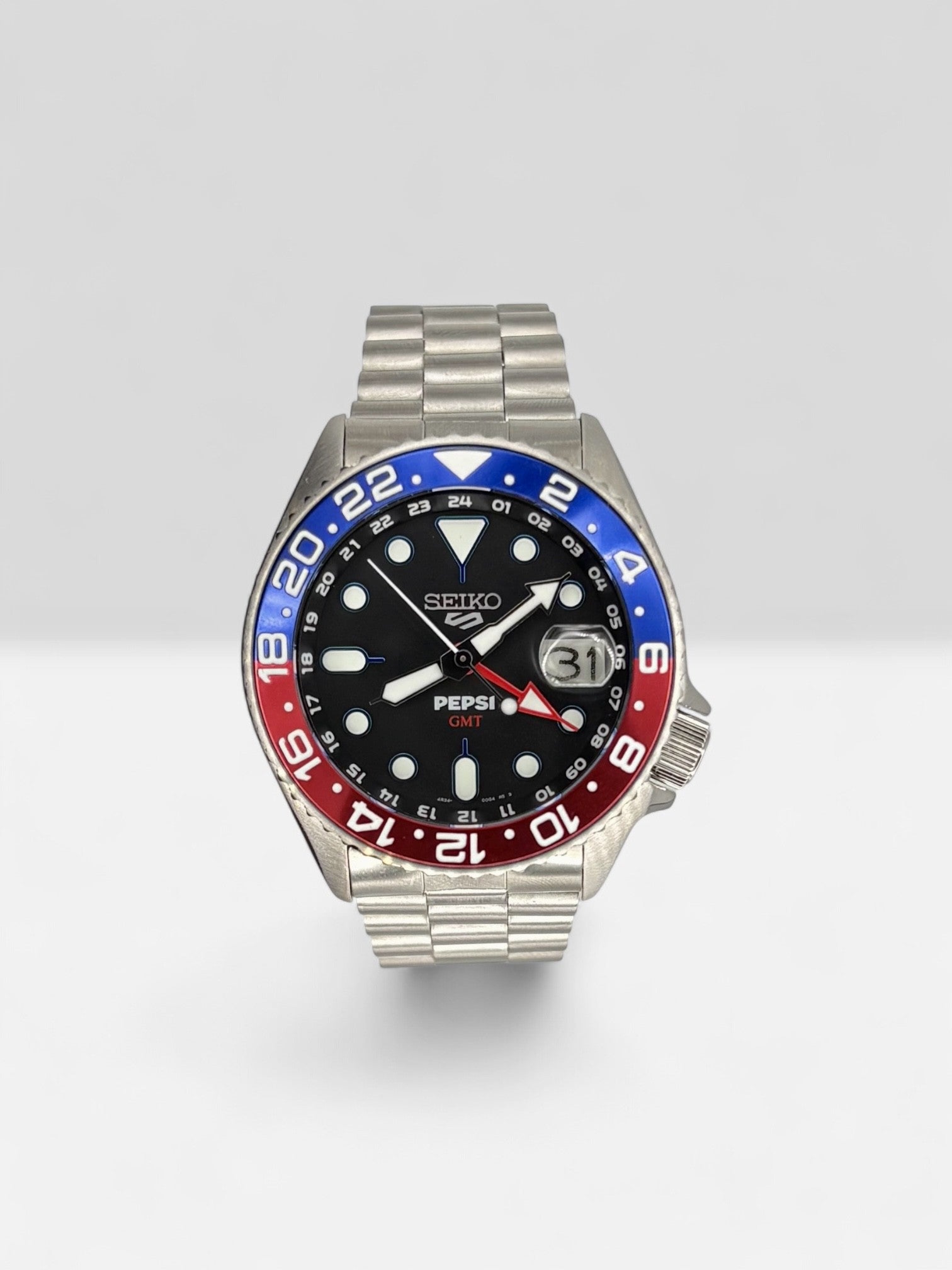 Seiko - PEPSI GMT Full LumiNova - Modding by HORS SERIE