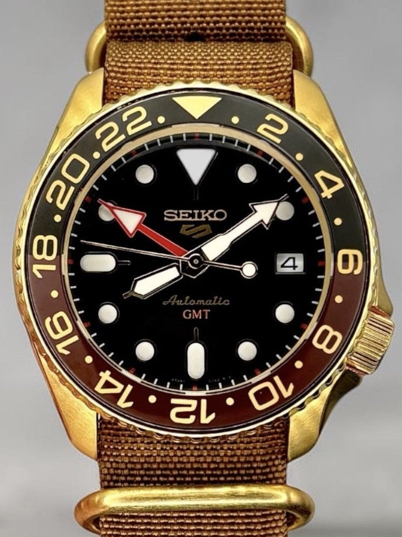Seiko - Golden Beer GMT - Origine Custom by HORS SERIE
