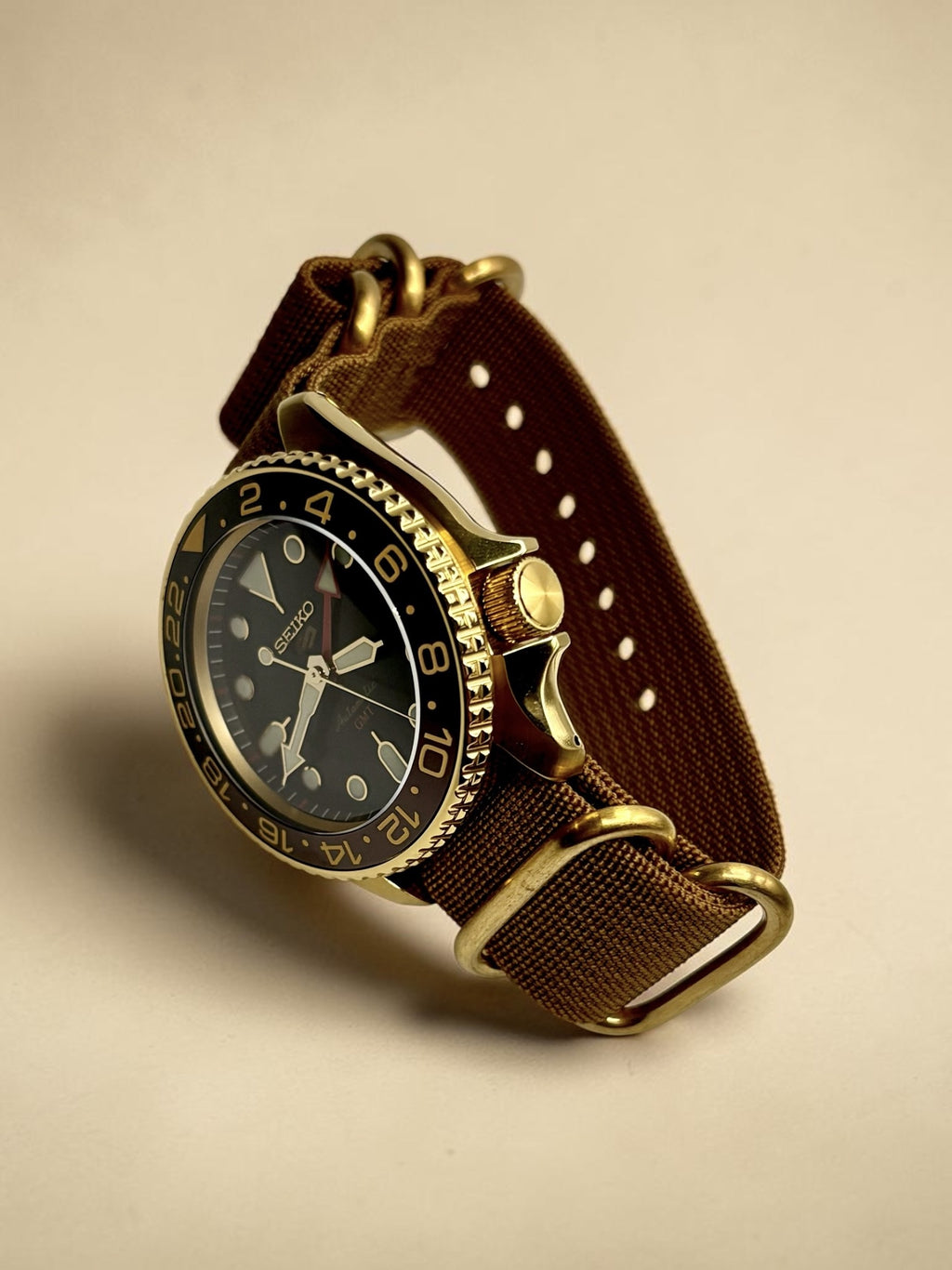 Seiko - Golden Beer GMT - Origine Custom by HORS SERIE